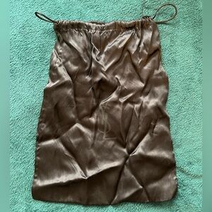 Yves Saint Laurent YSL Logo Silky Black Dust Bag